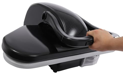 ZHDPYHDD 2200W Hemden Bügelautomat, 66cm Intelligente Dampfbügelpresse mit Touchscreen, 3 Min Schnellheizung, 1L Wassertank & 5 Stoffmodi - Professionelle Bügelmaschine für Bettwäsche & Zuh (Schwarz)