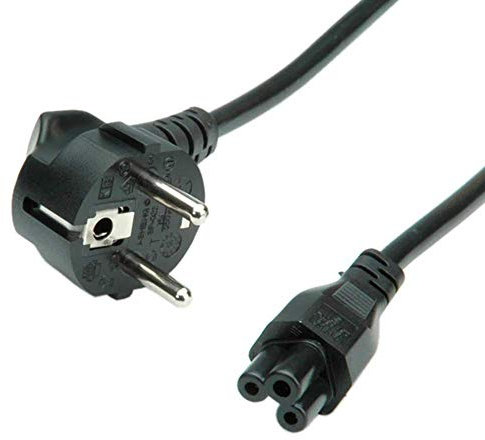 ASSMANN Netzanschlusskabel, DE Version, Euro CEE 7/16 auf C7, Stecker/Buchse, H03VVH2-F2G, 0.75 mm², Länge 1.8 m
