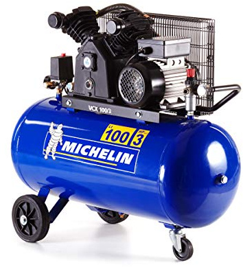 MICHELIN Luftkompressor VCX100/3-100 Liter Tank - 2,2 kW Motor - Maximaler Druck 10 bar - Ansaugleistung 350 l/min - 21 m³/h