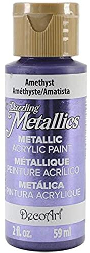 DecoArt DA321-3 Dazzling Metallics Paint, 2-Ounce, Amethyst