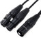 Cavo XLR Splitter, NANYI-Cavo microfono da xlr a xlr Cavi patch,Cavo XLR maschio a doppio XLR Cavo adattatore Y femmina Cavo mic Cavo DMX Cavo patch con rame privo di ossigeno 0,5 metri