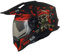 Broken Head Jack S. VX2 Rot Motocross-Helm - Motorrad-Helm Mit Visier & Sonnenblende - Enduro Cross-Helm - Größe L (59-60 cm)