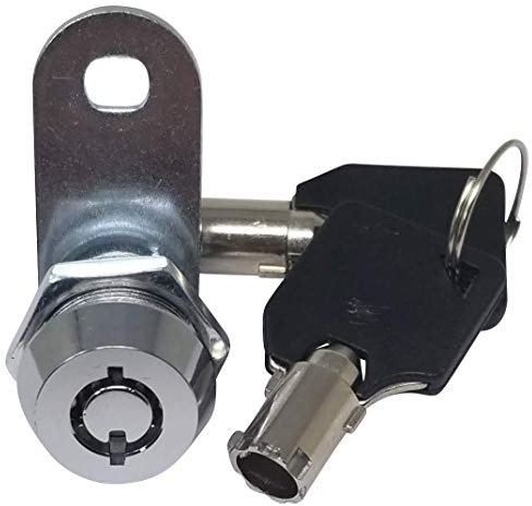 Admiral Locks 5/8” 180 Degree Tubular Cam Lock, Keyed Alike Removable Key RV Compartment Storage Lock Cabinet Locks (5/8 Inch 180°, Chrome Pack of 1)