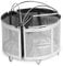 Saucepan Dividers with Handles - Set of 3 | Storage Saving Kitchen Cookware | Stainless Steel Baskets | Healthy Cooking | Small Pots & Pans Sets | Cooking Baskets for Vegetables | M&W