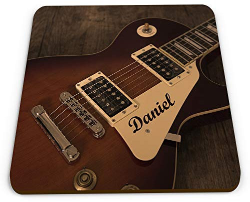 Personalised Guitar Music Rock Band Novelty Gift Glossy Mug Coaster