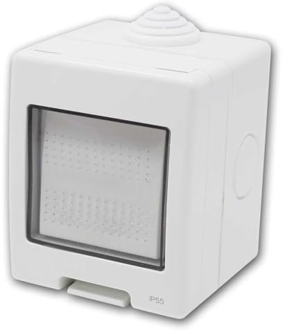 IP55 Wechselschalter - Schalter Lichtschalter Wechselschalter Aussen Bad IP55 Weiß (Wechselschalter)