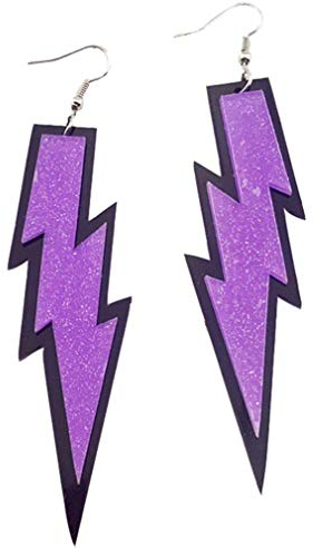 Angoter Blitz Baumeln Ohrringe Einfachen Flash-Ohrringe Partei Acryl Schmuck Für Frauen