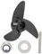 Alomejor 24 V 48 V Propeller für Elektroboote Treibrad aus Kunststoff Propeller für Außenbordboote Marine Schwanz Propeller Zubehör für Boot