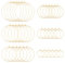 UNICRAFTALE 60pcs 6 Größen 15.5/20/25/30/35/40mm Golden Weinglas Charms Ringe Weinglas Anhänger 304 Edelstahl Creolen Rohling Schmuckherstellung Glasmarkierer 18 Karat vergoldet DIY Ohrring Basteln
