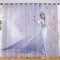 Fgolphd Anime Verdunkelungsvorhang-Set, Anna Und ELSA Olaf 3D-Druck Vorhänge Für Kinderzimmer Blickdicht Für Dekoration Wohnzimmer Schlafzimmer (150×166(BxH),7)