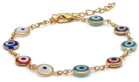 BDM Armband des türkischen Auges, Amulett des bösen Blicks, magisches türkisches Auge, Armband aus Istanbul-Kristall, viel Glück, Schutz