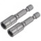 sourcing map Quick-Change Nut Driver Bit, 1/4 Hex Shank 6mm Magnetic Nut Setter Drill Bits, 1.89 Length, Metric 2 Pcs