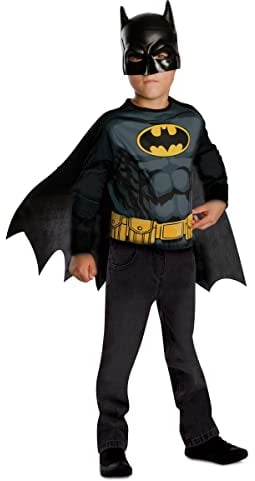 Rubies Costume Top e maschera Batman per bambino e bambina, Top e maschera, Ufficiale Marvel per Carnevale, Natale, Halloween, Cosplay