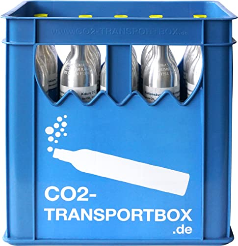 15 gefüllte CO2 Zylinder 425 g Kohlensäure für ca. 60l Sprudel-Wasser inklusive praktischer Transportbox