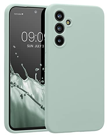 kwmobile Case Compatible with Samsung Galaxy A54 5G Case - Slim TPU Silicone Phone Cover - Soft Touch Finish - Cool Mint