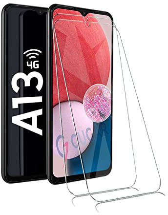 2X Panzerglas für Samsung A13 4G Schutzfolie, Panzer Schutz Glas Panzerfolie für Samsung Galaxy A13 4G Schutzglas, Gehärtetem Glas Displayschutz für Galaxy A13 4G Folie [2 Stück]