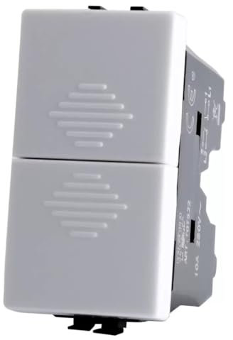 DOPPIO PULSANTE Interruttori pulsanti prese Frutti elettrici compatibili con Bticino Matix comandi per supporti 503SA