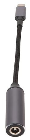 Gugxiom Câble DC Femelle vers Type C Mâle de 17,4 Cm, Charge Rapide 100 W, Entrée DC 5,5 Mm X 2,1 Mm, Adaptateur de Sortie USB C pour Téléphones Portables et Ordinateurs Portables
