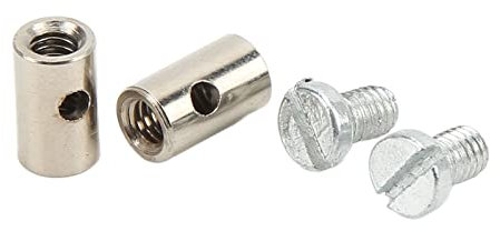 Cable Stop, Solderless Cable Glands, Universal Metal Brake Cable Throttle Choke Ends for Automotive Motorcycle Bicycle 6mm/0.2in