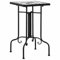 ShCuShan Table basse de service avec mosaïque noire et blanche en céramique, table basse en fer de jardin, table ronde de balcon style Liberty I Table basse pour Bistrot
