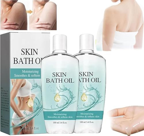 Skin Soft Original Bath Oil,Original Skin Bath Oil,Skin Moisturizing Bath Oil,Skin Moisturizing Smoothes & Softens Skin (2 Pcs)