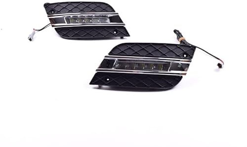 KAEW 2 Stück Tagfahrlicht-Kits für Mercedes-Benz ML-Class W164 2010-2011, Auto-Beleuchtung, Tagfahrlicht, Scheinwerfer, Nebelscheinwerfer Tagfahrleuchten