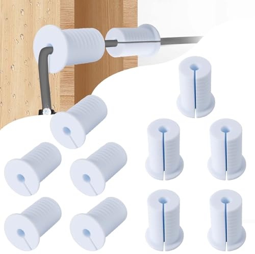 Starlink Kabelführungs-Set für 2,5 cm Wandloch, perforierte Silikontülle, Kabeldurchführung, Starlink-Wanddurchführung, Wanddurchführung für Starlink-Ethernet-Kabel (Tülle, Weiß, 10 Stück)