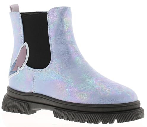 Disney Stitch Character Mädchen Stiefeletten Mädchen Lila Glitzer Chelsea Boots, violett, 33 EU