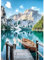 KEYIFA Diamond Painting Set für Erwachsene, 5D DIY Diamant Painting Bilder Art Kristall Set, Diamond Painting Zubehör Full Drill Bilder Berg Boot, Home Wand Dekor 30x40cm