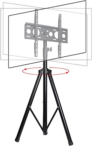 Height Adjustable Portable Tripod TV Stand for 32 55 inch LED LCD OLED Flat&Curved TVs Display Floor TV Mount Stand