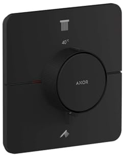 hansgrohe AXOR ShowerSelect ID Thermostat, Unterputz, softsquare, 2 Verbraucher, 36754670, Farbe: Mattschwarz