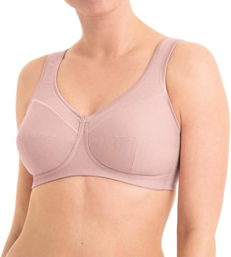 Anita Damen BH (Ohne Bügel) 5427 Entlastungs-BH Jana | Dreigeteilte Cups, weich gepolsterte Komfortträger, funktionelle Rückenform, angenehmes Hautgefühl