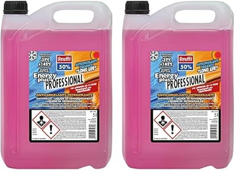 krafft Anticongelante Coche Orgánico CC-Energy Plus 50% (G12+) Líquido Refrigerante Violeta 5 litros (Paquete de 2)