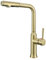EUJOISE Extendable doré robinet cuisine avec 2 modes de pulvérisation, douchette cuisine évier mélangeur brossé doré