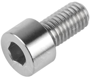 Genérico Tornillo de Titanio M7/M8x15 20 25 30 32 35 40 43 45 50 60 70 mm con Cabeza Hexagonal.(Titanium,40MM_M7)