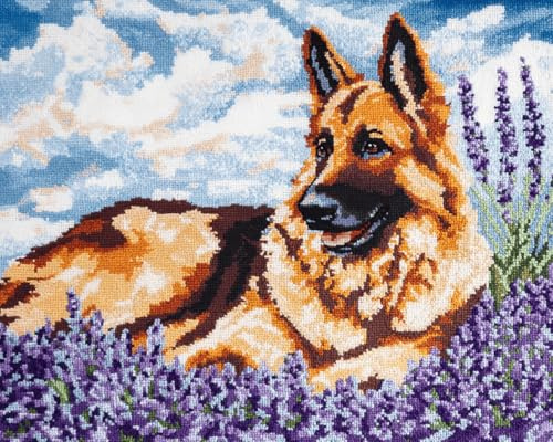 Teppich Knüpfen Set Zum Selber Machen Knüpft Kissen Hund Teppich Knüpfen Set Erwachsene Anfänger 52X38cm DIY Knüpfsets mit Werkzeug Knüpfhaken-Teppich Teppichherstellungs Handarbeit für Heimdek