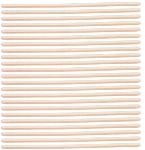 100pcs Wooden Wax Applicator Spatulas with Edge for Grooming | Khaki Finish, Thin Stick Design, Multi Purpose Use for Shaping Eyebrows and Removing Hair