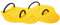 Malmsten Swim Power Palas de Natación, Unisex, Amarillo, Medium/210 x 180 mm