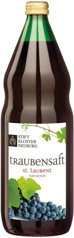 Stift Klosterneuburg Traubensaft rot St. Laurent, naturtrüb, Einweg, Glasflasche - 1L