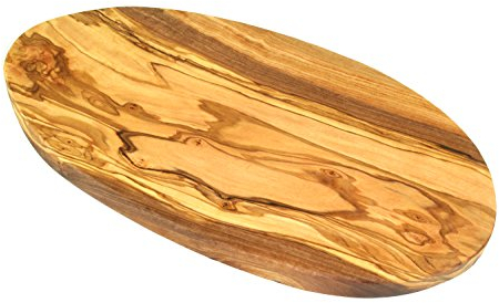 D.O.M. Tagliere ovale 30 x 16 cm in legno d'ulivo