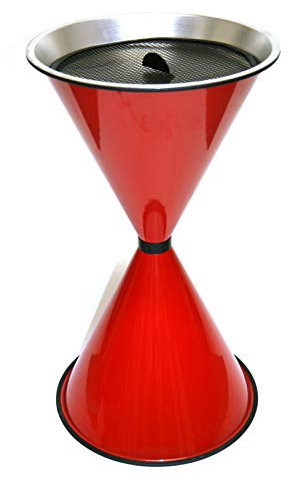 Stand Aschenbecher Diabolo rot inkl. 25 kg Quarzsand 71x40cm SZAGATO | Made in Germany 71x40 cm großer Stand-Aschenbecher für überdachten Außenbereich stehend