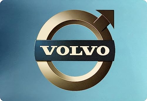 Fußmatte mit Logo Volvo, 60x40cm in blau LKW-Fußmatte, Teppich zur Innenausstattung | Schmutzfänger LKW, PKW, Wohnung | Universal Auto-Matte, Autofußmatte, Zubehör fürs Truck-Fahrerhaus