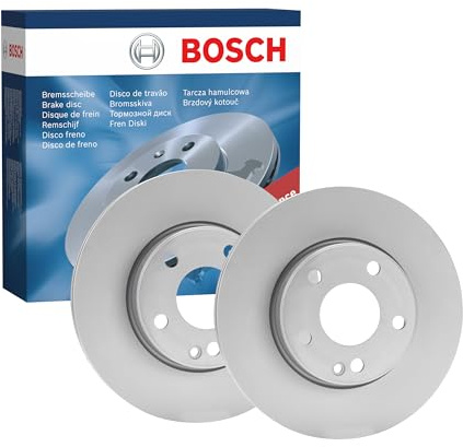 Bosch BD1687 Bremsscheiben vorne - 280 mm - 1 Satz aus 2 Scheiben | Belüftete, hochgekohlte Bremsscheiben - ECE-R90-zertifiziert - hohe Kühlleistung und zuverlässiger Korrosionsschutz