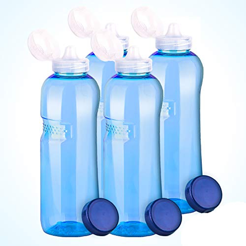 4 x 1,0 Tritan Trinkflasche mit Trinkdeckel Flip Top Wasserflasche Flasche Sport Fahrrad BPA - frei