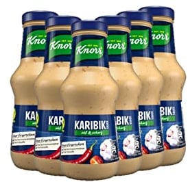 Knorr Karibik Sauce leckere Grillsauce mit süß-scharfem Geschmack 6x 250ml