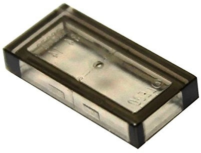 LEGO Parts and Pieces: Transparent Black (Transparent Brown) 1x2 Tile x100