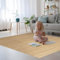 DE-COmmerce Bambusteppich Massive Pure 70x120 cm, 17mm gehärtete Stege, massiver Teppich ohne Bordüre, Bambusmatte