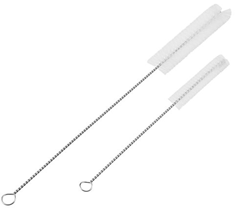2er Edelstahl Waschbürste Reiniger Bürste zur Reinigung Aquarium Filter Wasserpumpe Rohr