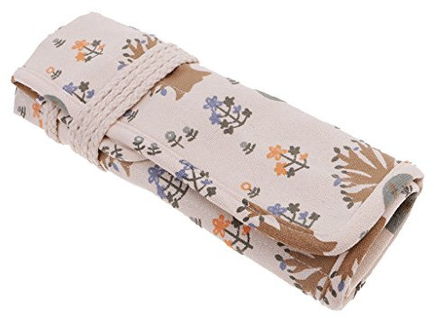 Sharplace Artist Paint Brush Roll Up Bag Holders Canvas Pouch Storage Case Bag 20 Slots