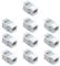 Antrader RJ45 Cat5e Tool-Less Keystone Female Jack Connector Adapter for Wall Plate Wisted Pair RJ-45 Internet Network Ethernet LAN Cable 10-Pack